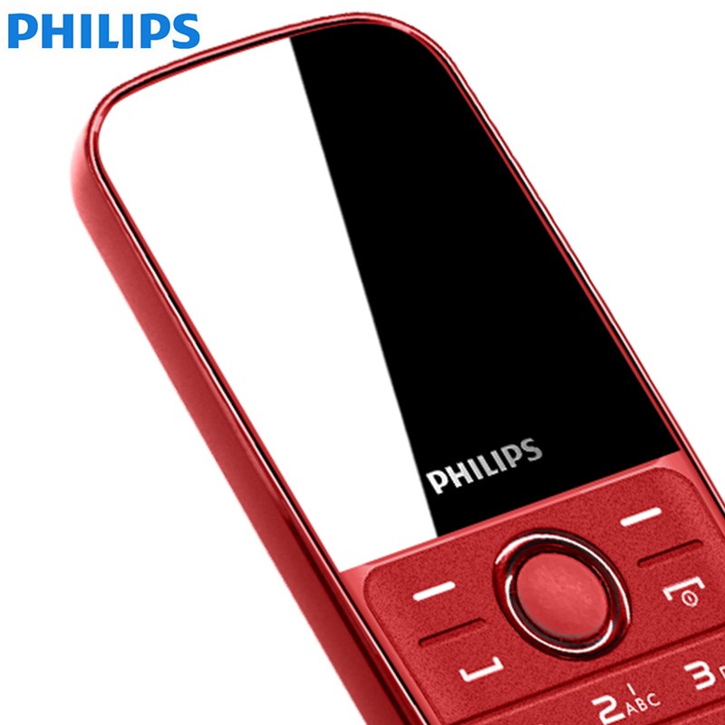 飞利浦（PHILIPS）E109 炫酷红 环保材质 移动联通2G 直板按键 双卡双待 老人手机 儿童学生备用老年功能手机