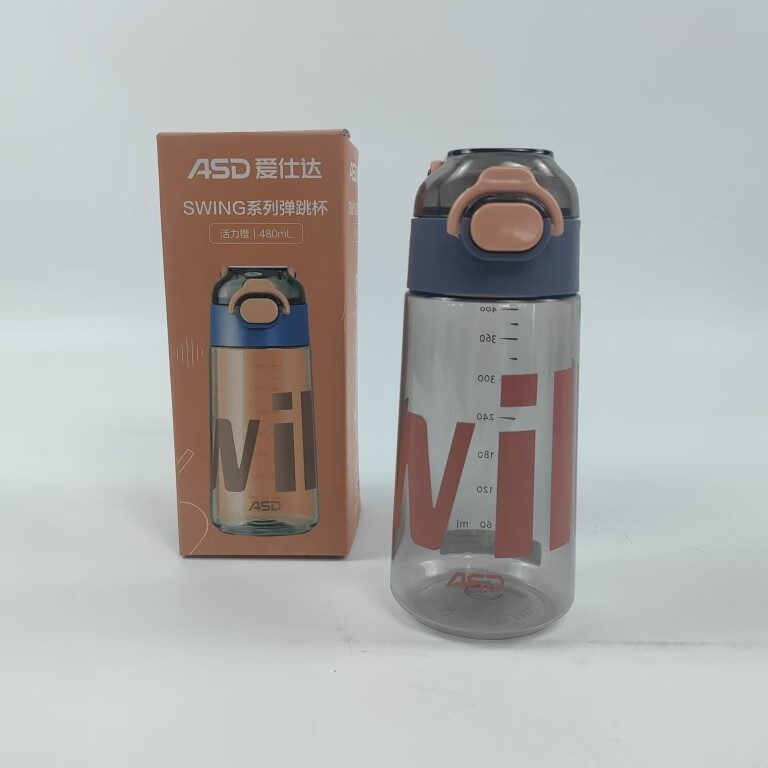 爱仕达（ASD）爱仕达弹跳杯RWP60B2Q-B水杯大容量运动水壶便携随手杯RWP48B2Q-O rwp48b2q-o活力橙 480ml 0个