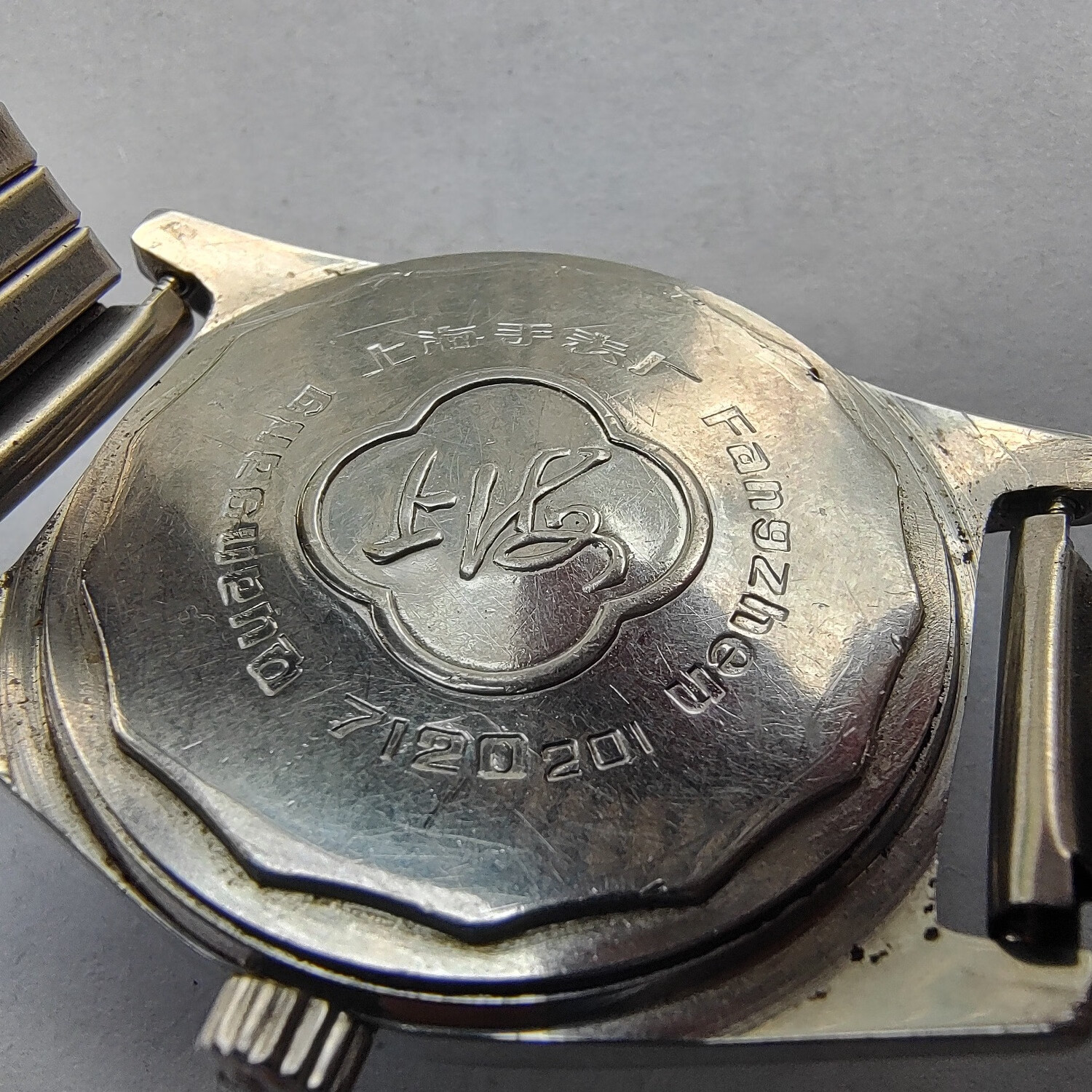 花盖老上海7120型手动机械男士手表  准 好 稀有少见古董手表