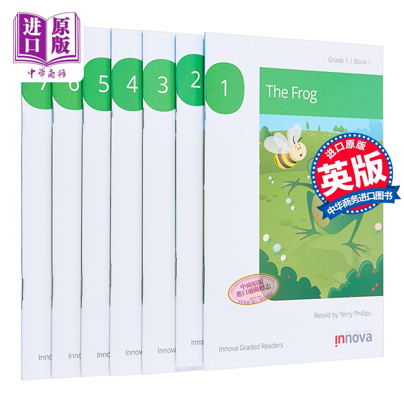 英国Innova Graded Readers 1 套装7册 经典民间故事分级阅读读物 幼儿小学英语启蒙学习课外教辅 4-12岁 配音频