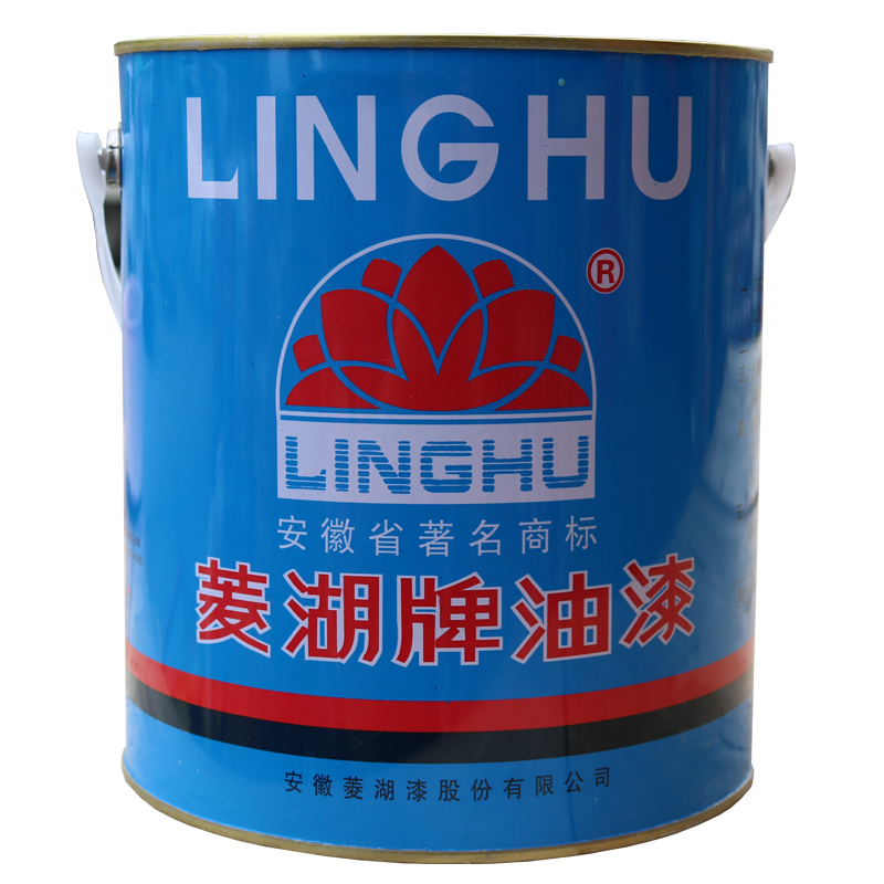 定制菱湖牌油漆醇酸调和漆金属木制工业漆银粉漆室内外栏杆金属防锈漆