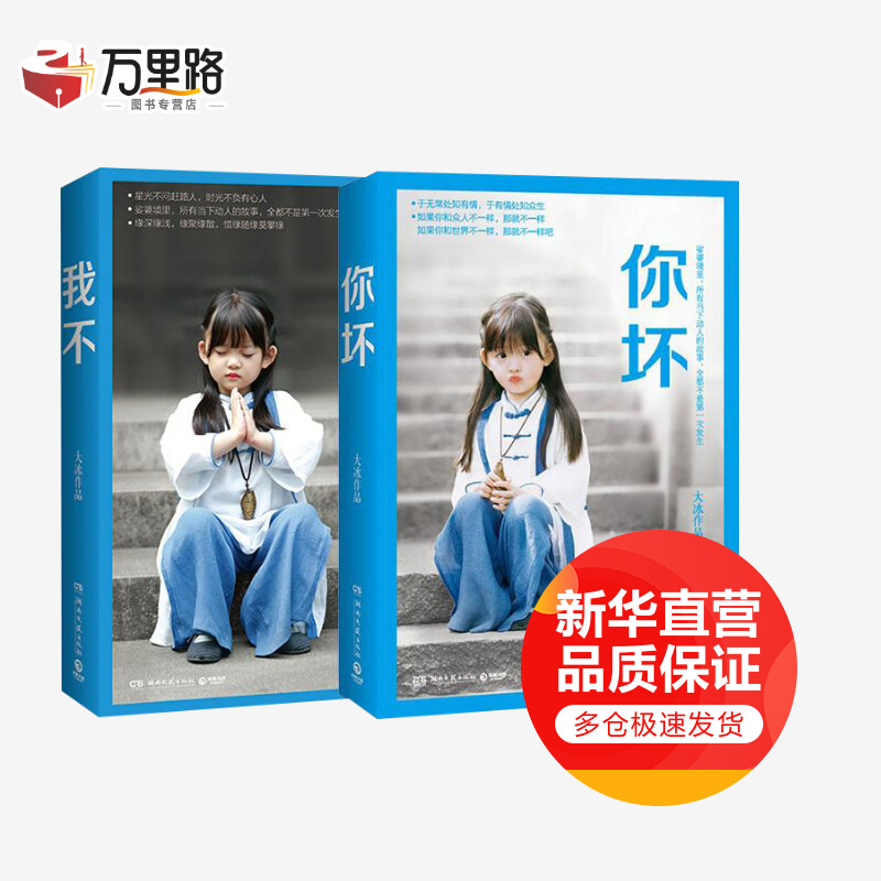 《我不》《你坏》 大冰 套装2册 星光不问赶路人 时光不负有心人