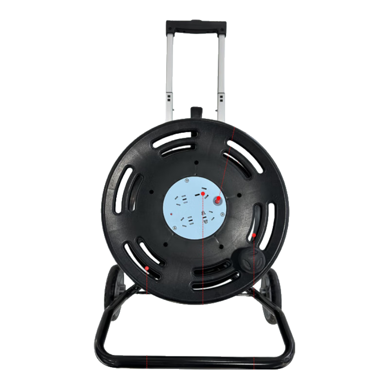 清風(fēng)（kyfen）拉車(chē)式工程移動(dòng)電纜線(xiàn)盤(pán)接線(xiàn)板 過(guò)熱保護(hù) 漏電保護(hù) 橡膠線(xiàn) 16A 線(xiàn)徑2.5平方 50米