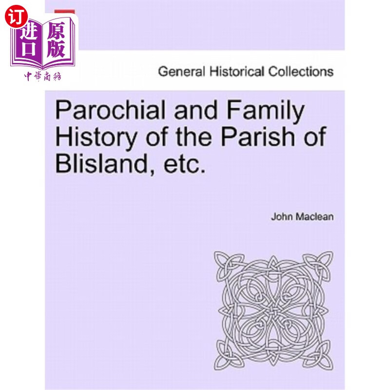 海外直订parochial and family history of the parish of blisland
