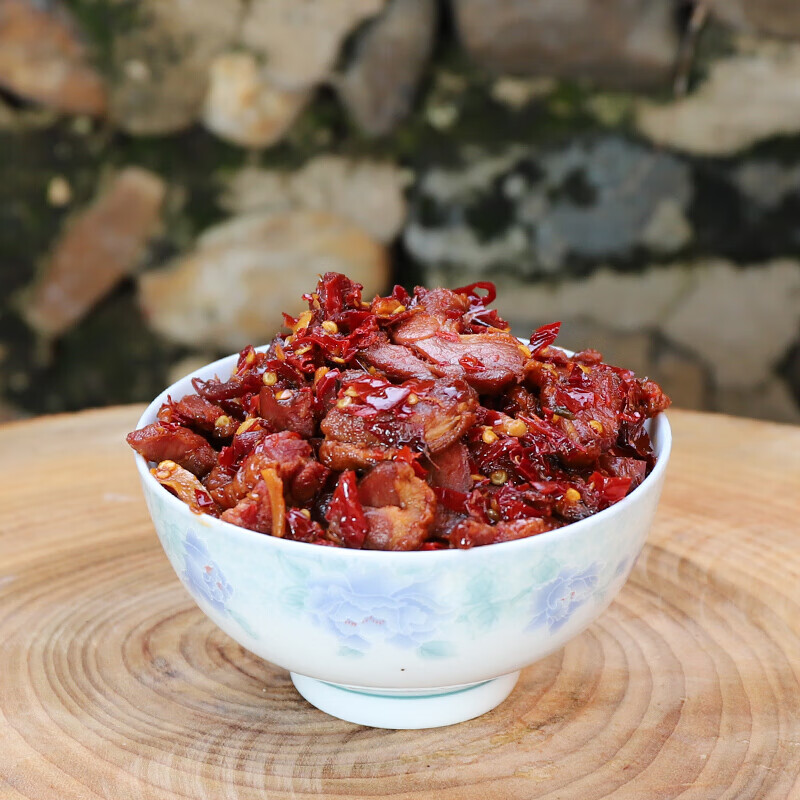 虎钢馋香辣腊鸭腿辣酱 江西萍乡下饭菜瓶装开盖即食300g