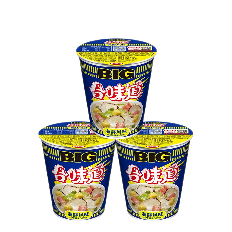 CUP NOODLES 合味道 方便面 海鲜风味 108g*3杯