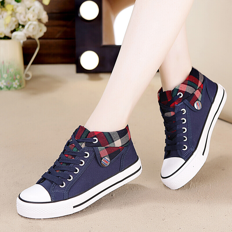 予愿百搭贝壳溶解鞋女士鞋夏天穿的初中女生帆布鞋小学生女孩平底鞋春