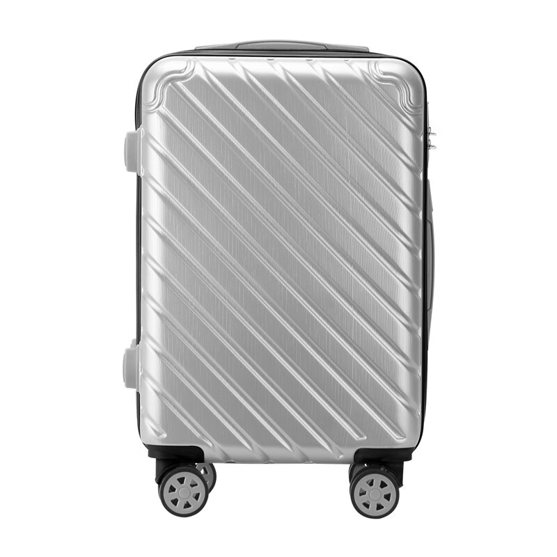 Surelaptop秀乐途（surelaptop）商务轻音万向轮密码锁行李箱拉杆箱箱包组合 银色 24英寸