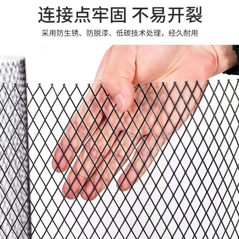 莱鸣镀锌铁丝网格菱形钢丝网片铁丝围栏防护网菱形装饰网格装饰吊顶网