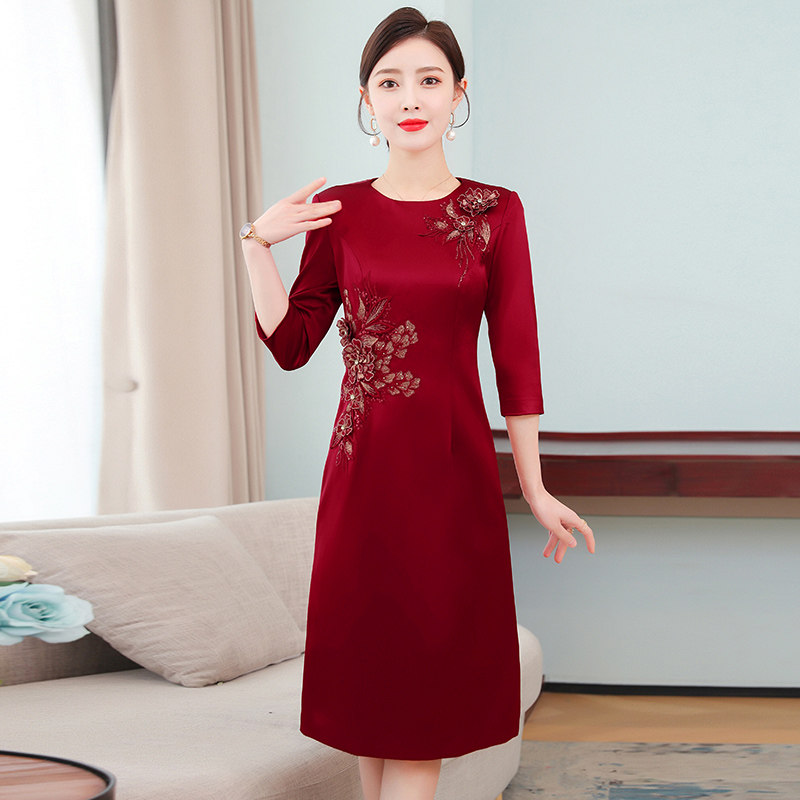 装婚礼服婚礼结婚妈妈装礼服高贵年轻洋气丈母娘喜婆婆婚宴旗袍新款