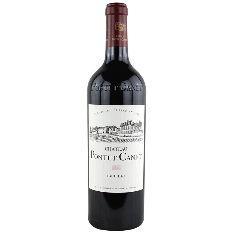法国庞特卡奈古堡干红葡萄酒2016年 750ml 法国1855名庄五级 PONTET CANET WA98分dmdhavoz