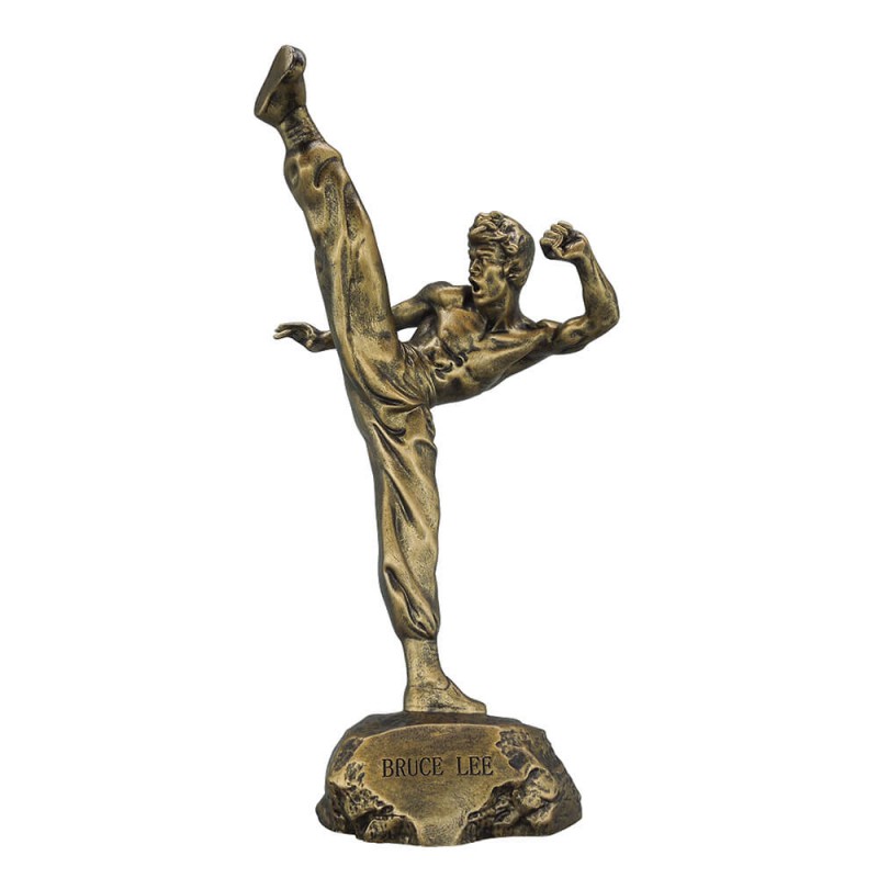 毕曦之李小龙手办树脂brucelee摆件人偶模型铜色经典李小龙雕像装饰