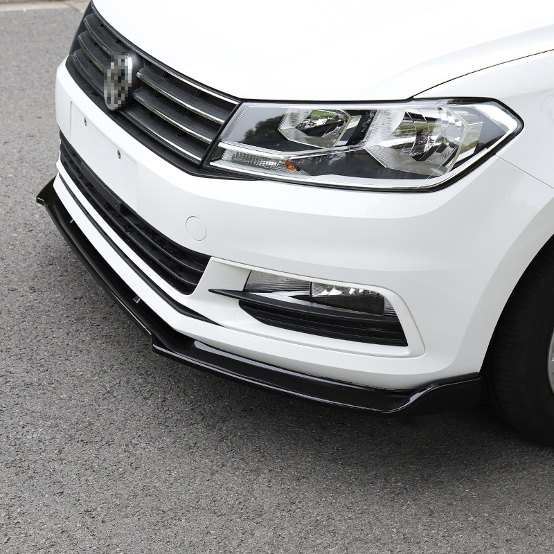 热迈适用于大众新桑塔纳前唇前铲改装专用前杠小包围防撞 16-18年新