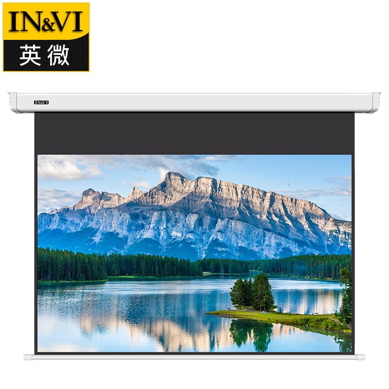 办公便携投影机幕布 16:9弧形画框幕纳米微晶抗光软幕 90英寸