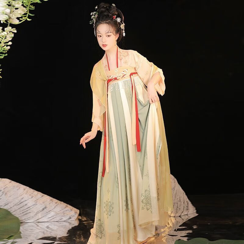 璇醇唐朝服装女成人齐胸襦裙汉服古装中国风白菜春夏款日常 [梦长安]