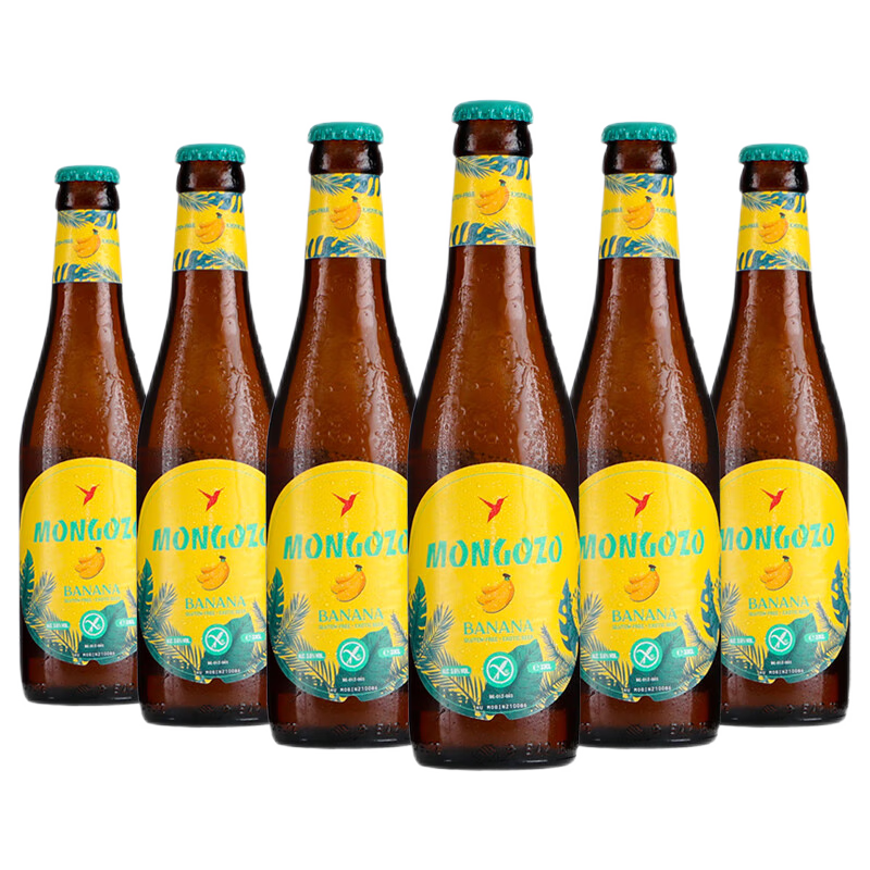 梦果（Mongozo）果味啤酒椰子/香蕉/芒果组合装比利时进口啤酒精   香蕉啤酒 330mL 6瓶