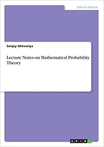 预订Lecture Notes on Mathematical Probability Theory