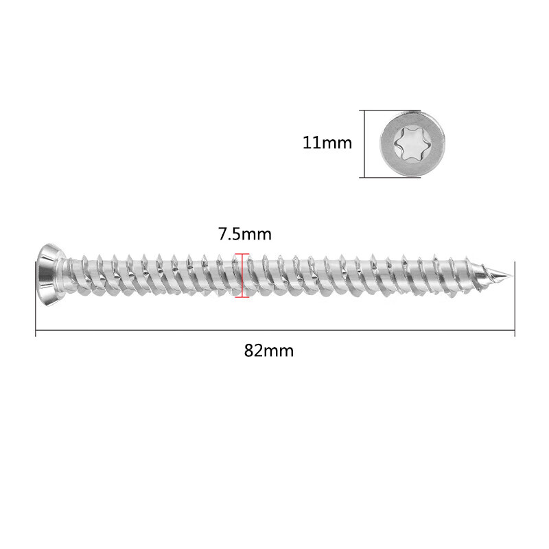 410不锈钢自切螺丝德式膨胀门窗断桥自攻螺钉82 102 122 7.