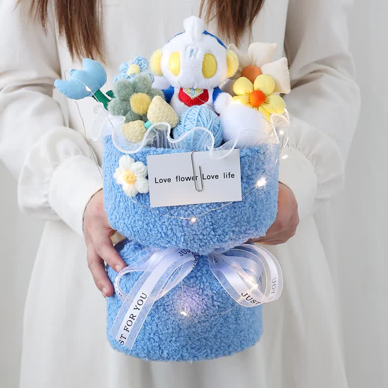 gotp创意奥特曼卡通玩偶花束超人恶搞走心仪式感毕业卡通花创意礼品男