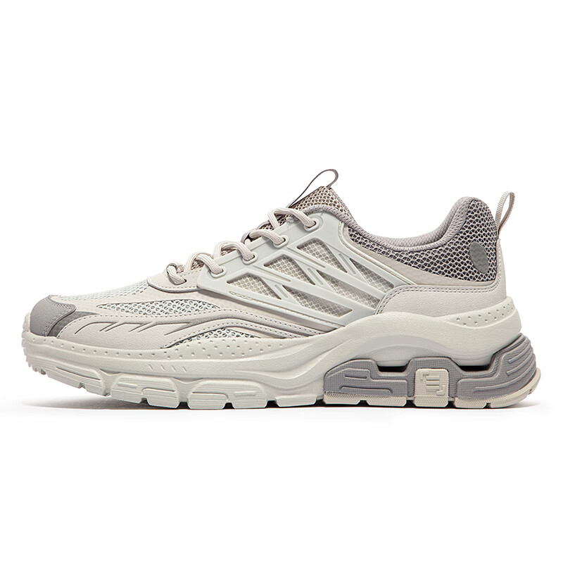 361°运动鞋男鞋春夏季新款透气薄款时尚百搭休闲鞋男子舒适跑鞋 浮石