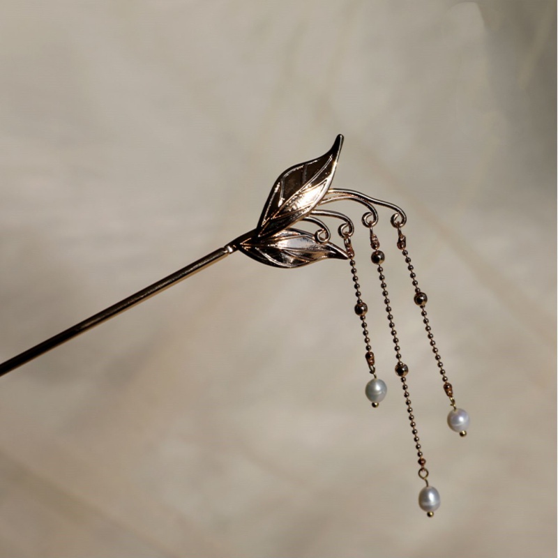 【提伯斯】汉服头饰全套女古风发冠簪子古代后压发簪流苏发饰古装步摇