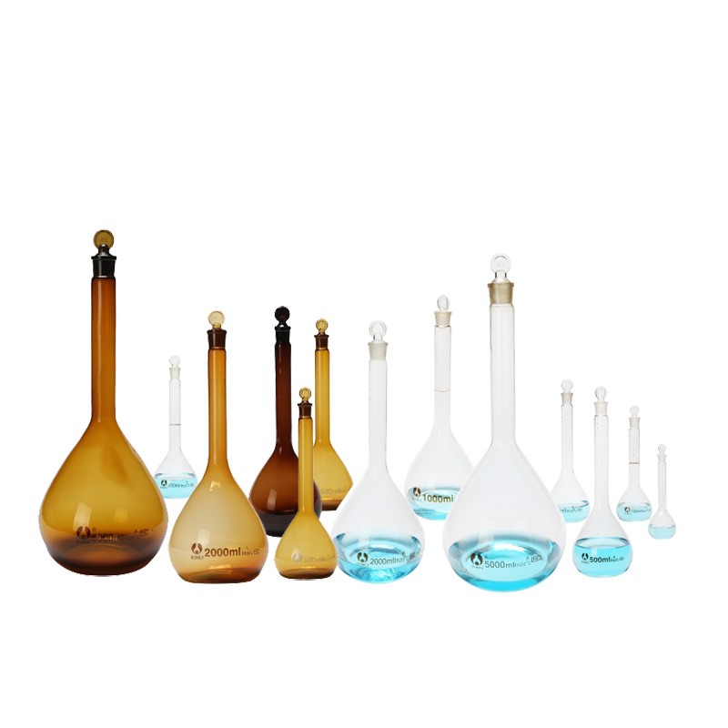 云程玻璃透明 棕色容量瓶 白量瓶 耐高温 透明 1ml