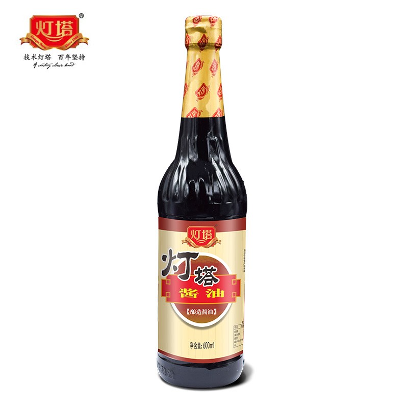 灯塔(dengta brew since1904) 灯塔酱油600ml/瓶调味品 600ml