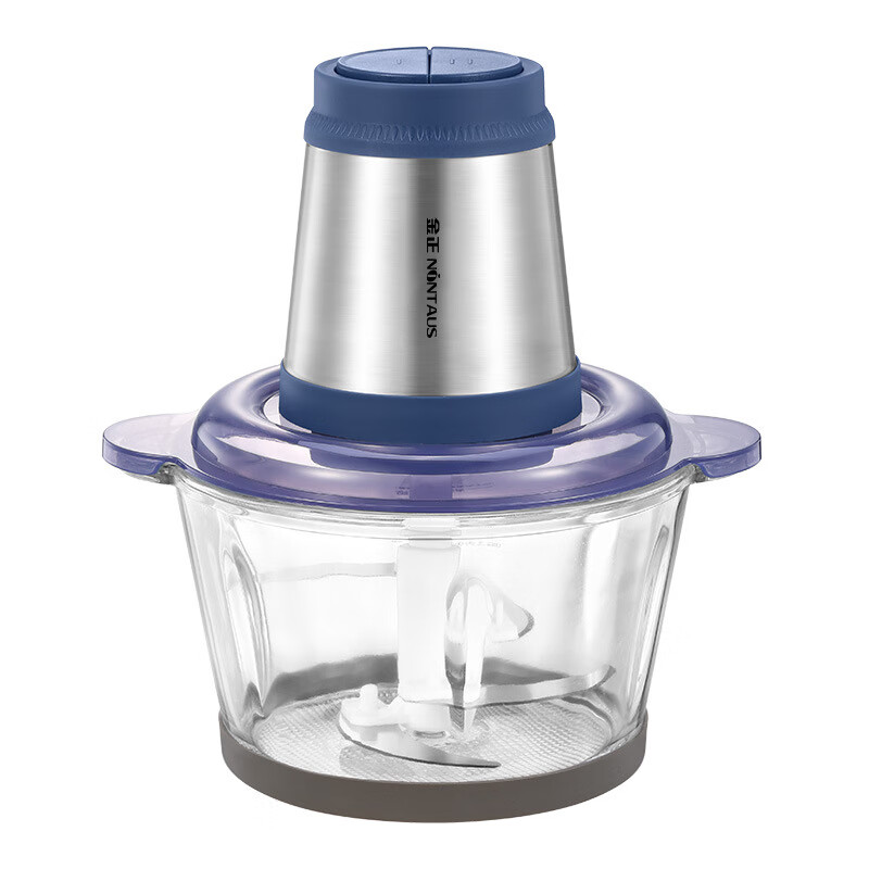 金正绞肉机大容量多功能打蛋捣蒜电动碎肉机料理机搅馅剁辣椒机 蓝色