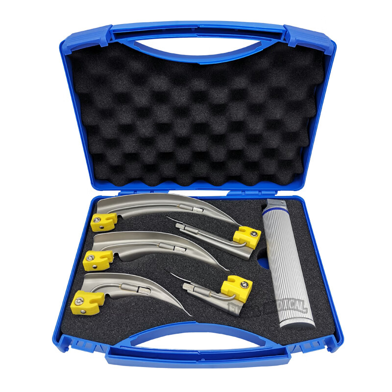 可视医用  医用不锈钢麻醉咽喉镜全钛钢成人新生儿 咽喉镜 气管插管