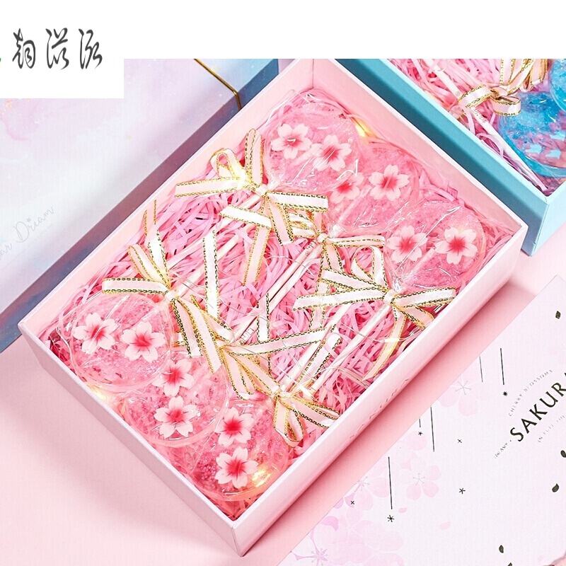 虎钢馋樱花棒棒糖水晶星空网红高颜值少女心零食生日礼物创意糖果零食