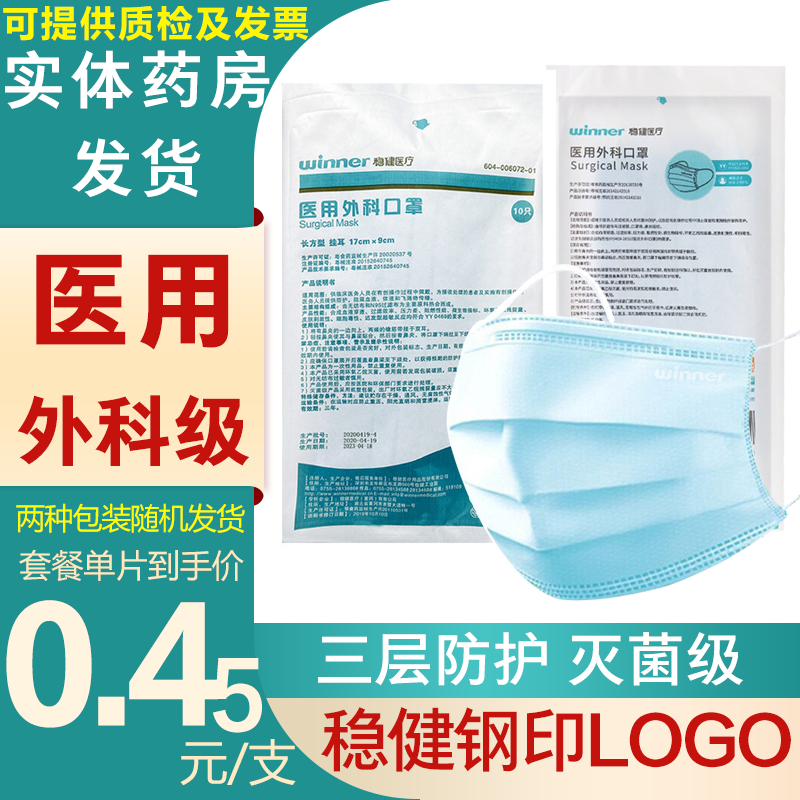 稳健(Winner)一次性医用口罩价格走势及评测