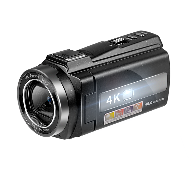 初步（CHUBU） DV摄像机手持式4K摄录一体机 高清专业直播vlog视频便携手持录像机 254K 标配+广角镜 32G内存卡