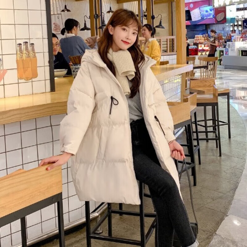 300斤胖妹妹大码羽绒服加肥加大码200棉衣特大码青少女生中款棉服棉袄