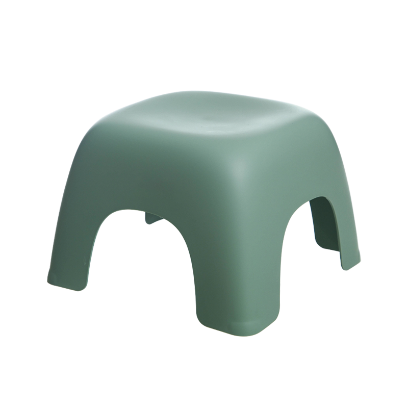 禧天龙浴室加厚防滑凳换鞋凳简易垫脚小板凳小几何凳绿色一个装D-8863