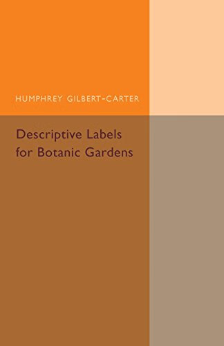 预订 descriptive labels for botanic gardens