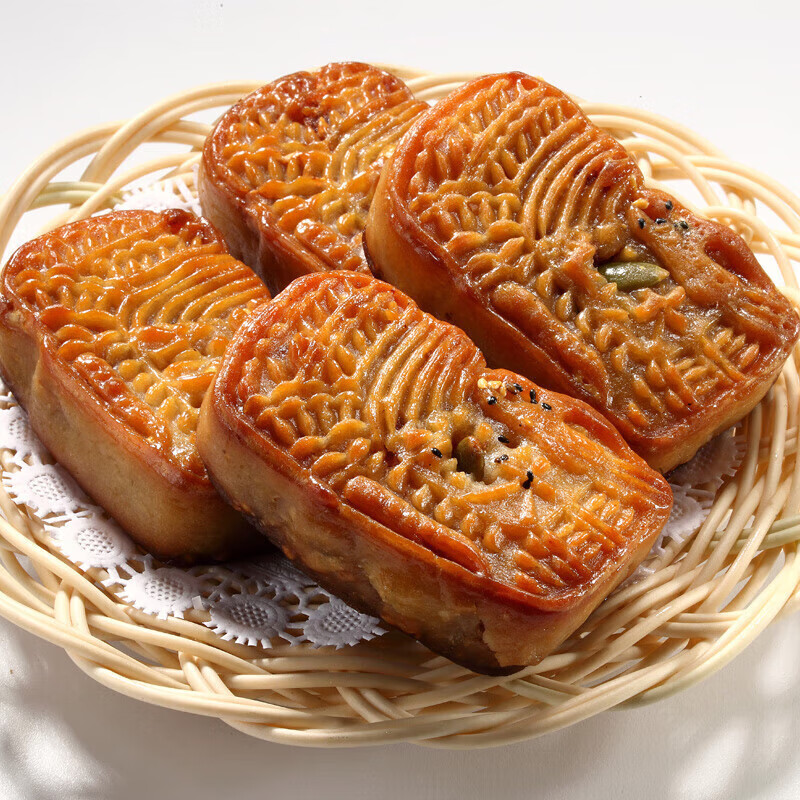 德妙腐乳餅禮盒金裝咸香肉餡餅廣東潮汕特產(chǎn)傳統糕/點(diǎn)點(diǎn)心 腐乳餅458g/1盒(有獨立裝)