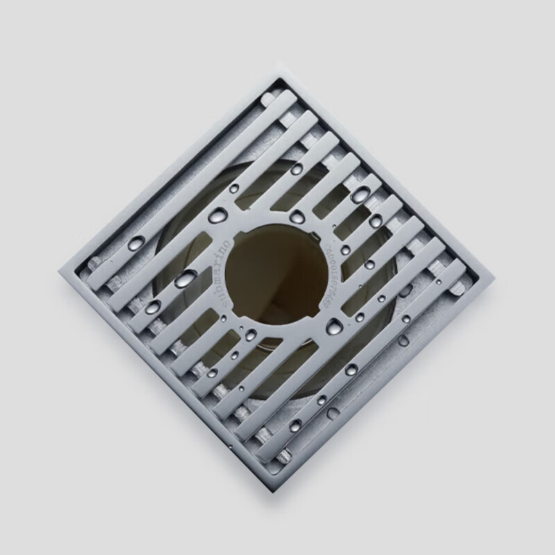 潜水艇tk50-10x铜镀铬镜面防臭地漏 大排量两用洗衣机四防地漏 【镀铬