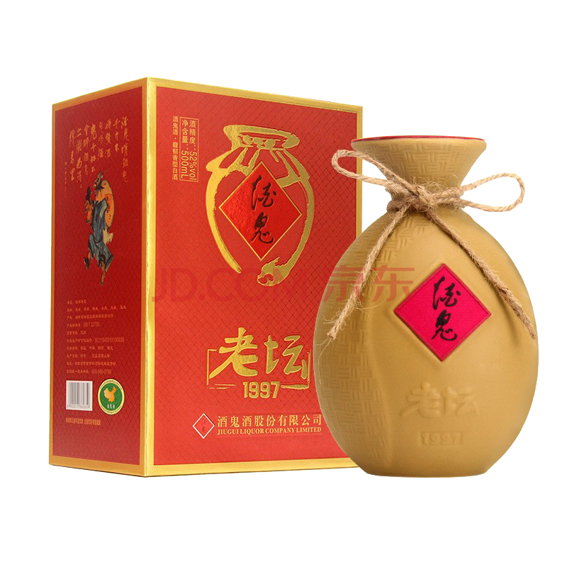 酒鬼(jiugui)酒鬼酒 52度老坛1997  礼盒装馥郁香型白酒 500ml 单瓶装