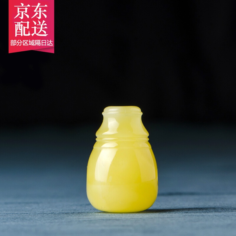 彩荷原矿琥珀蜜蜡散珠圆珠桶珠佛头隔片隔珠手链diy配件星月配饰 蜜蜡佛头15mm一套