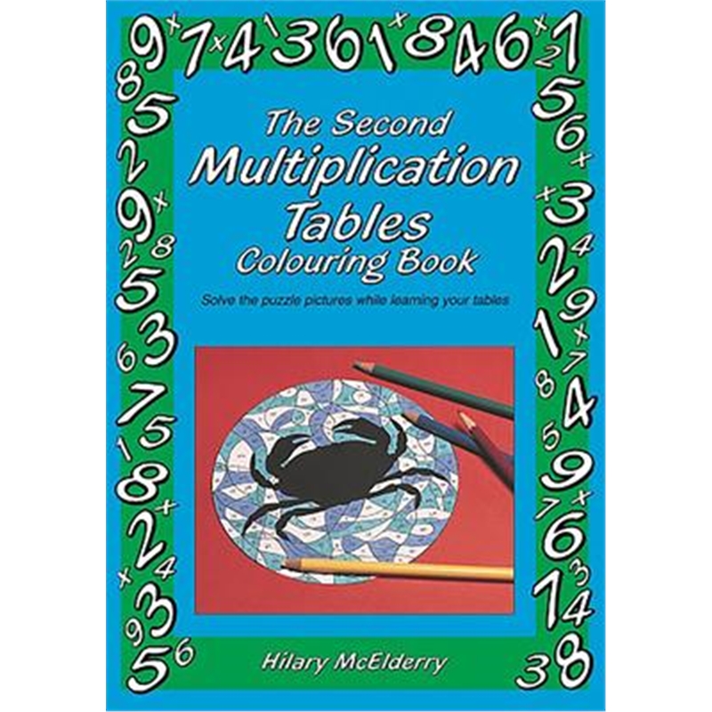预订the second multiplication tables colouring book
