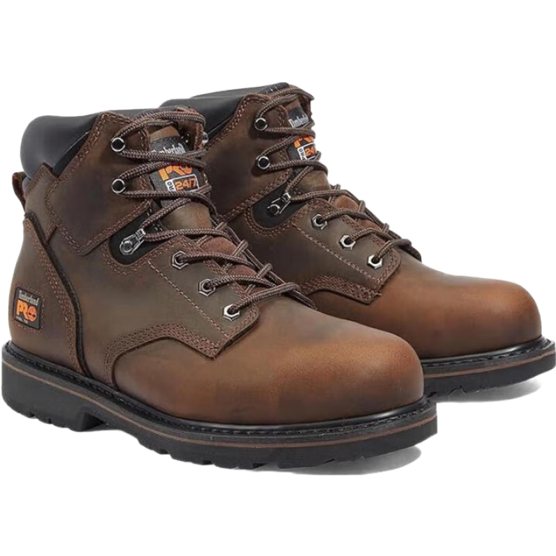 添柏岚（Timberland）PRO系列男鞋户外休闲鞋 棕色工装靴 经典舒适日常休闲 春秋季男款 棕色（实物颜色偏深） 41.5 /8