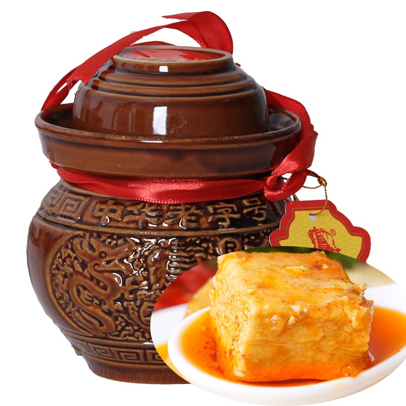 石宝寨牌忠州豆腐乳陶瓷罐装麻辣霉豆腐320g
