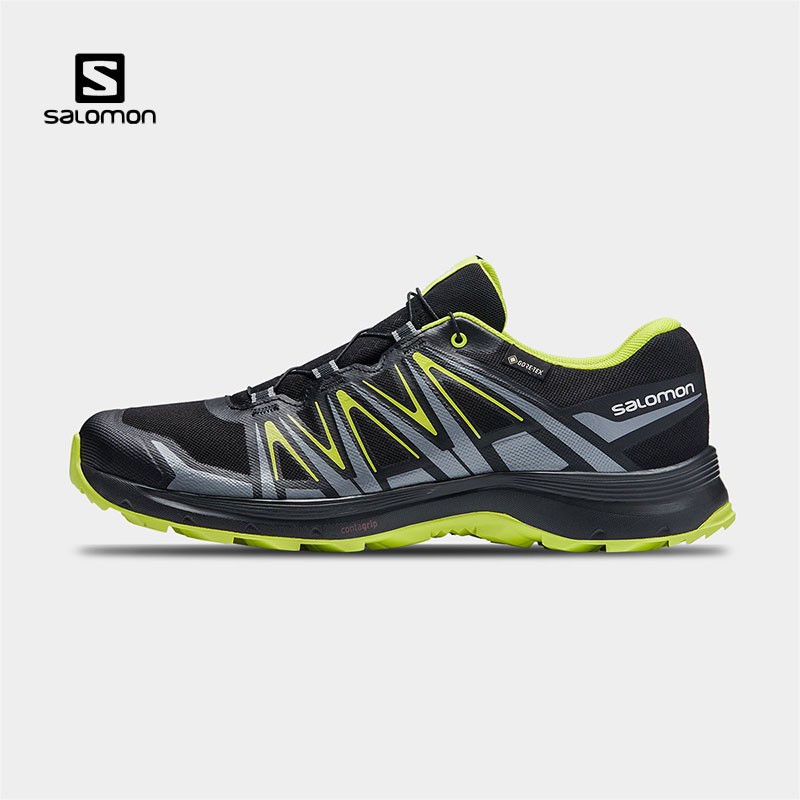 萨洛蒙（Salomon）男款 户外运动防水透气舒适耐磨日常通勤徒步鞋 XA SIERRA GTX 黑色 415877 UK8.5(42 2/3)
