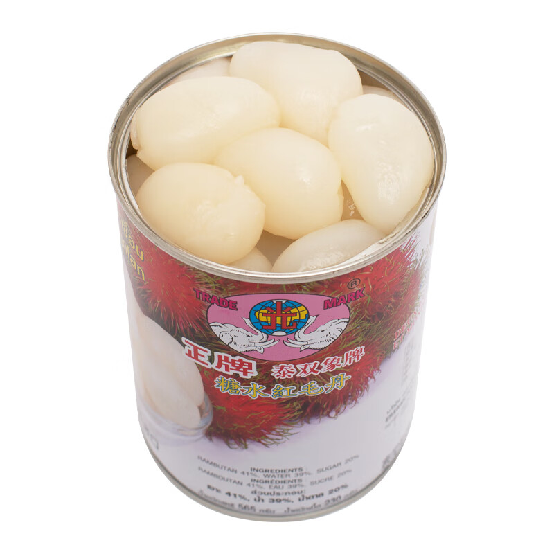 tlxt红毛丹罐头565g*4罐糖水泰国红毛丹 罐头整箱罐头红毛丹 红毛丹罐