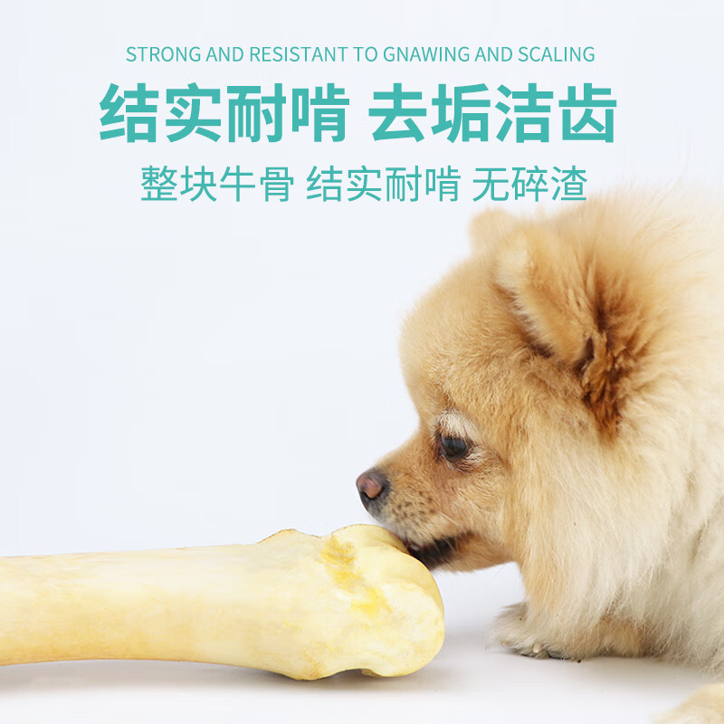 萌萌酷宠物狗狗零食磨牙棒牛棒骨泰迪金毛狗骨头小大型犬牛大骨头 狗狗磨牙骨头 各种规格适合大中小型犬中号牛大骨