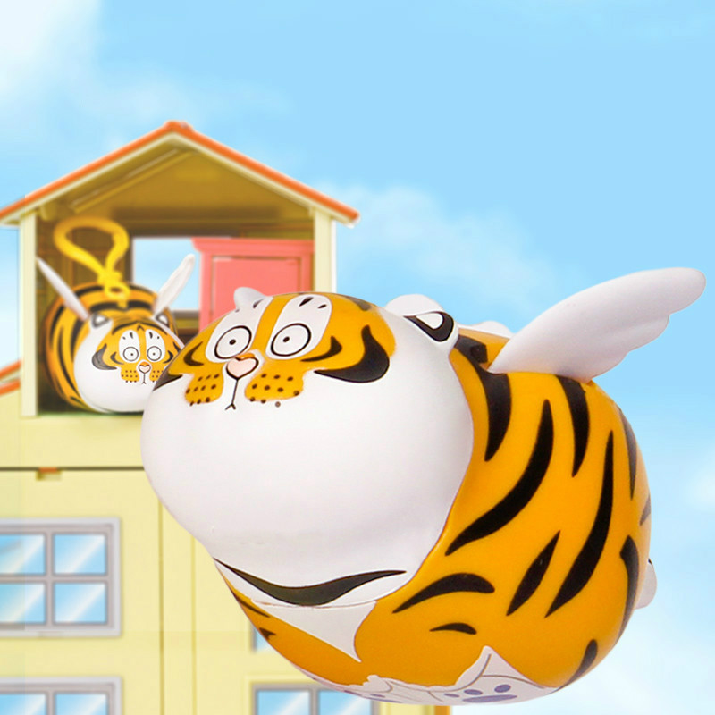 赫僮如虎添翼钥匙扣车载挂件挂饰拉绳会飞的公仔送女友 如虎添翼挂件