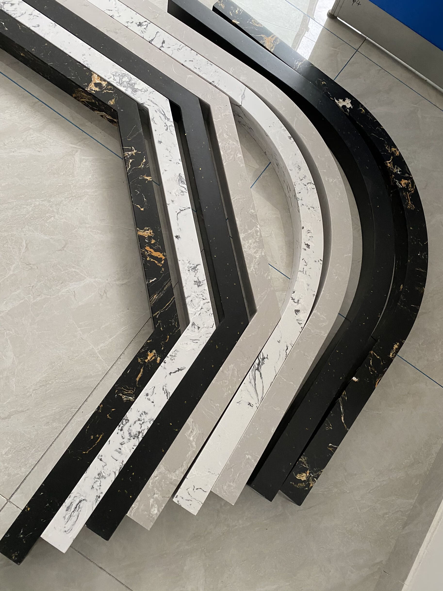 穗之语大理石挡水条浴室淋浴房钻石型挡水条卫生间隔水条一体成型钻石