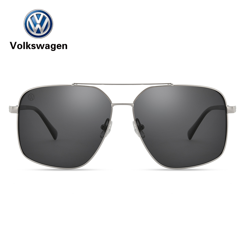德国大众volkswagen太阳眼镜男开车时尚墨镜105-c2-黑框黑片