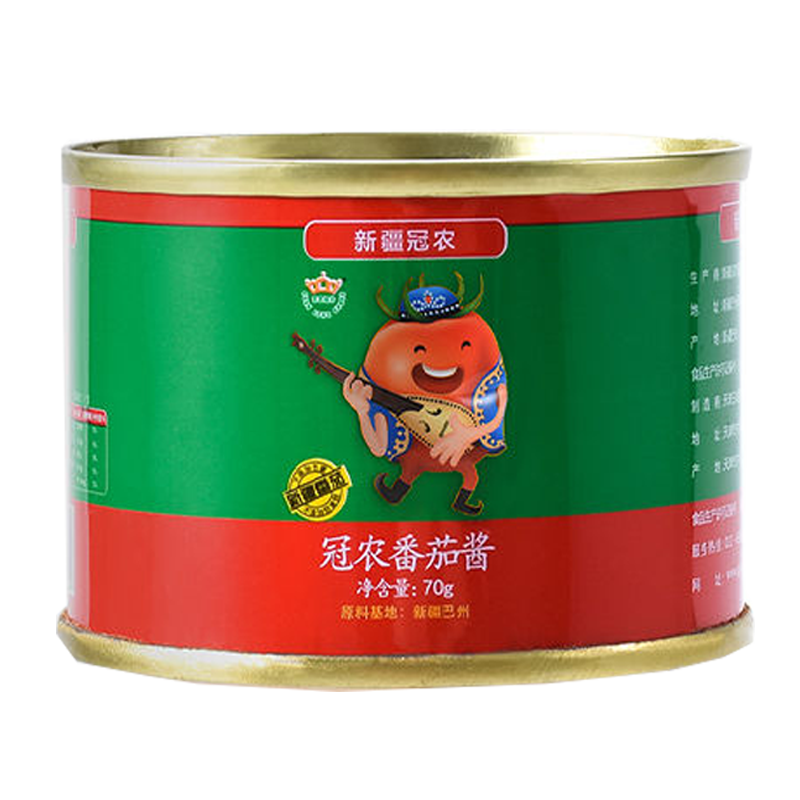 需抢券、京东特价APP:冠农股份新疆番茄酱70g/罐 3罐装