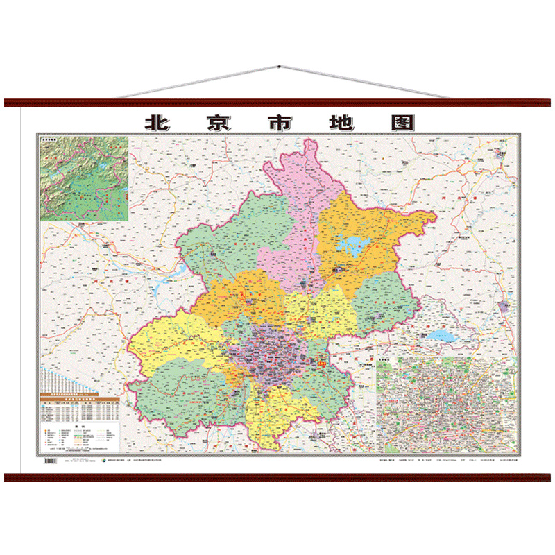 图可图 老板办公室会议室北京市挂图地图行政区划全图交通图城区图